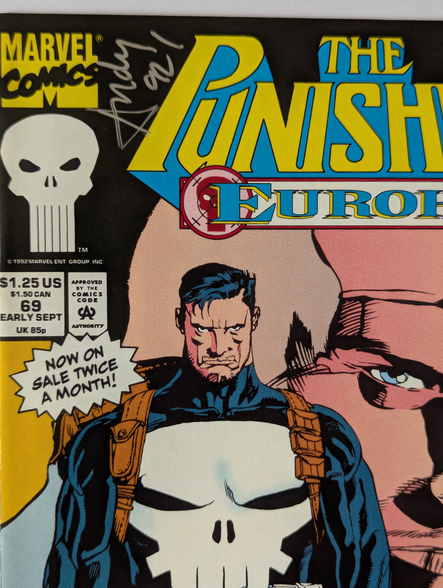 Punisher #69 (1987 Series) - Signed by Andy Lanning