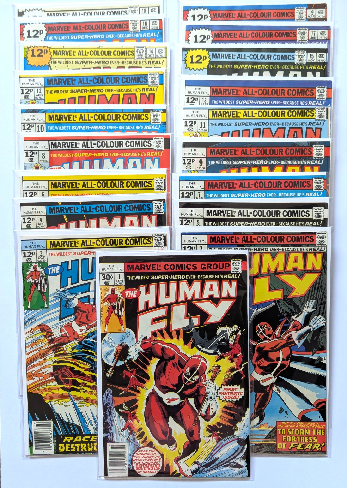 The Human Fly #1-19 - Complete 1977 Series Set