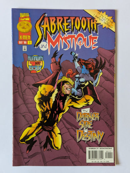 Sabretooth & Mystique - #1-4 (1996 Limited Series) Complete Set