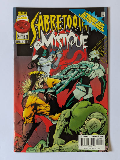 Sabretooth & Mystique - #1-4 (1996 Limited Series) Complete Set