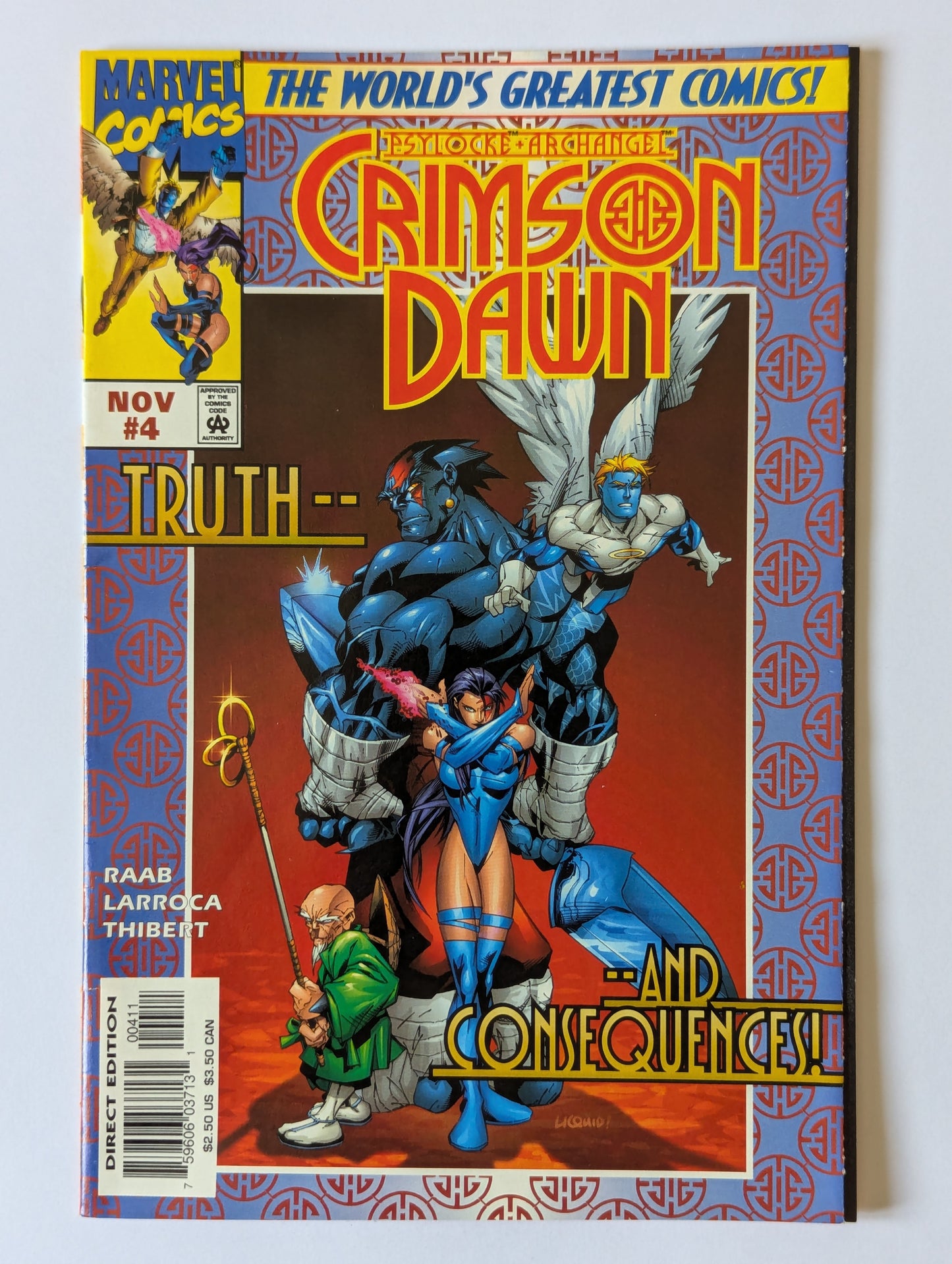 Psylocke and Archangel: Crimson Dawn #1-4 (1997 Limited Series) Complete Set