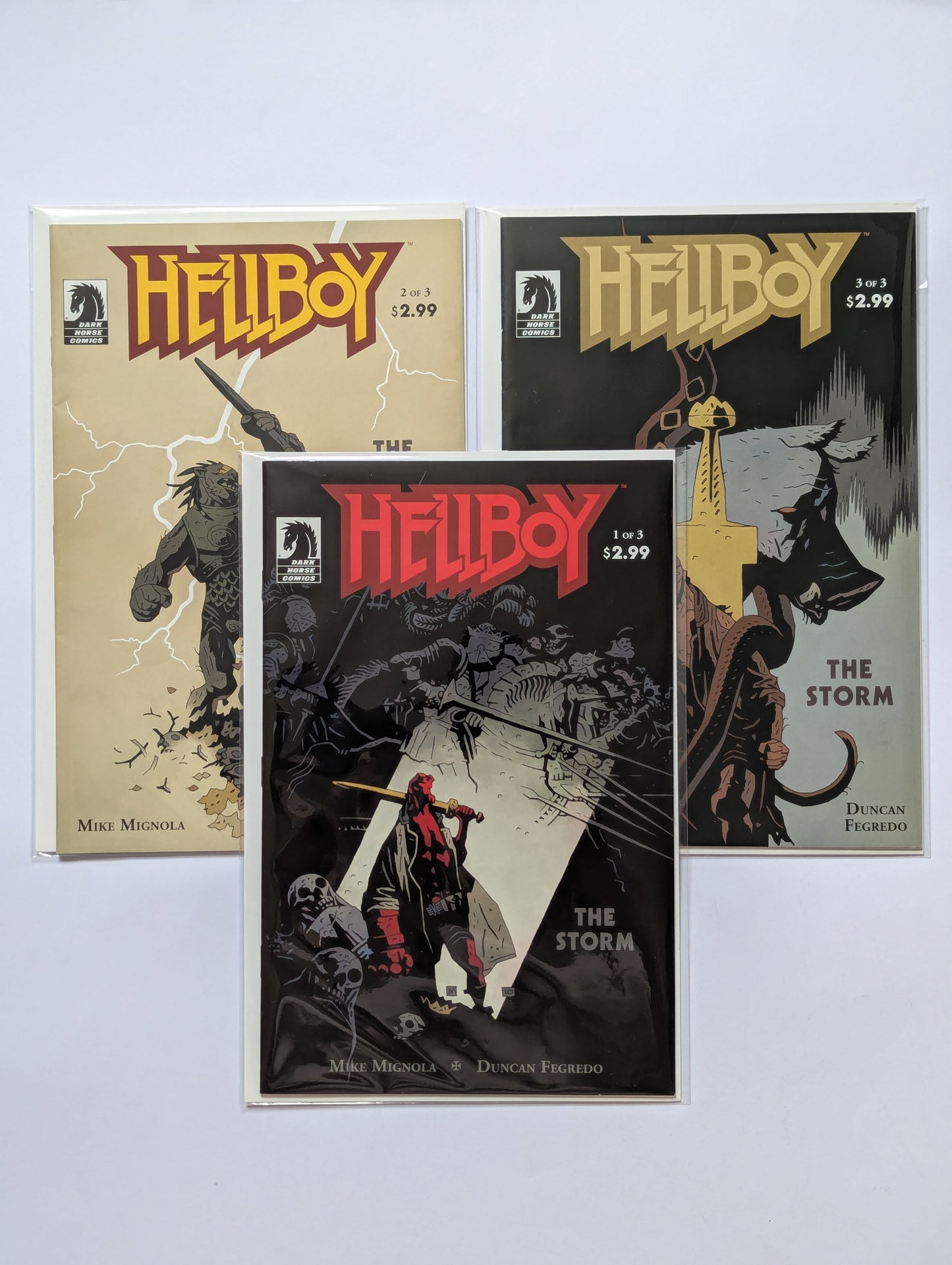 Hellboy The Storm #1-3 Limited Series Dark Horse Comics