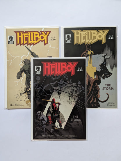 Hellboy The Storm #1-3 Limited Series Dark Horse Comics