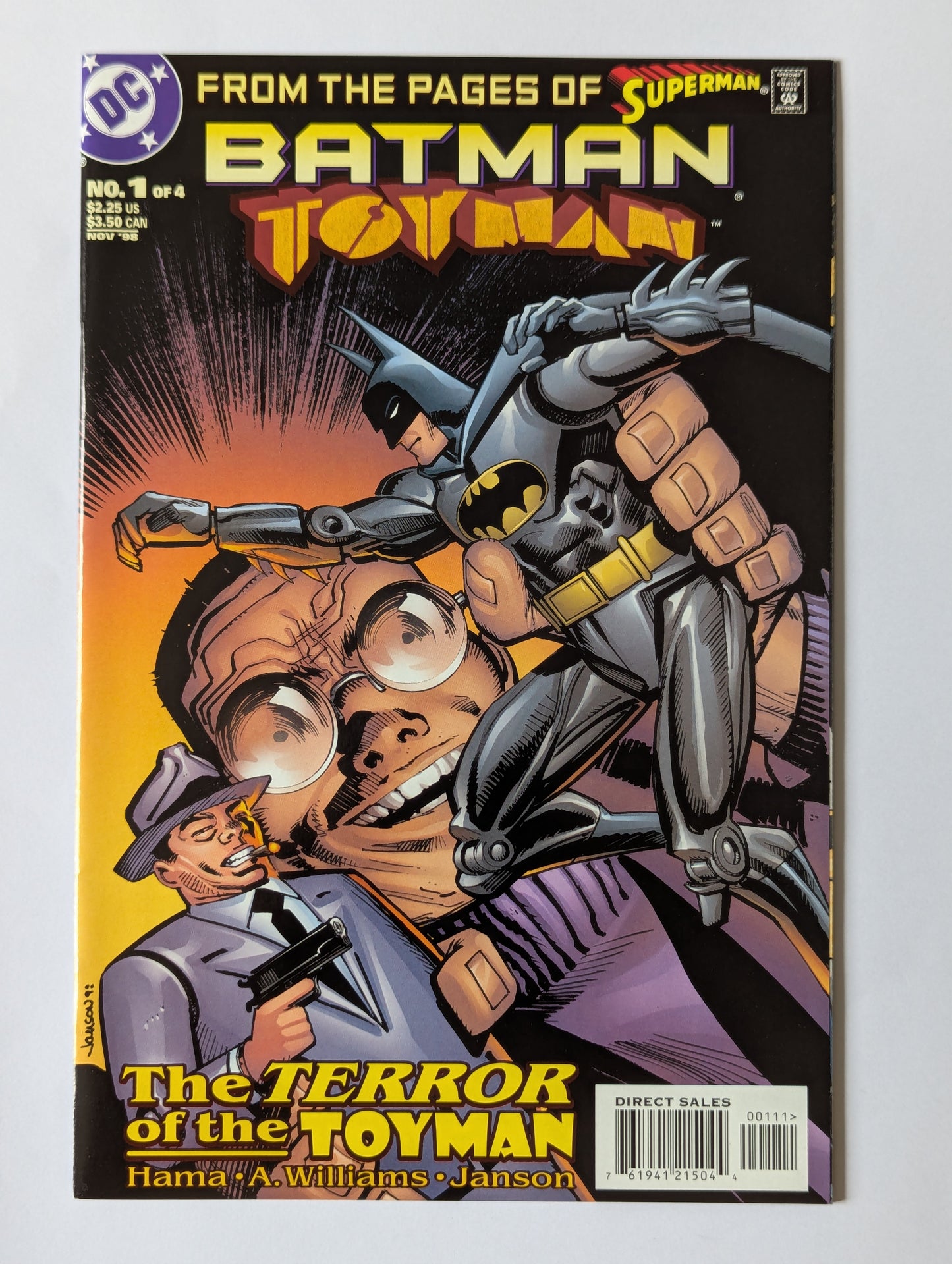 Batman: Toyman #1-4 (1998 Limited Series) - Complete Set