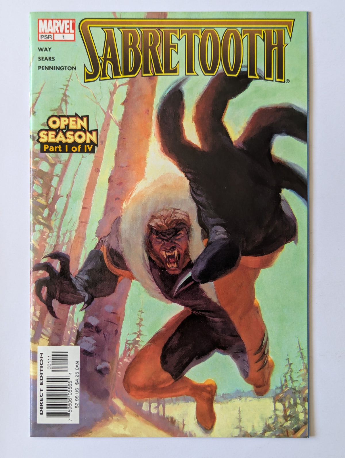 Sabretooth #1-4 (2004 Limited Series) Complete Set