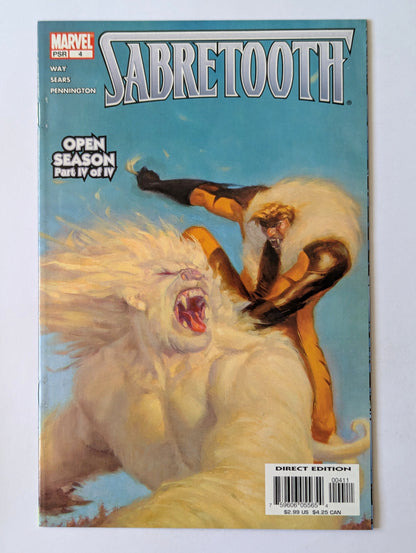 Sabretooth #1-4 (2004 Limited Series) Complete Set