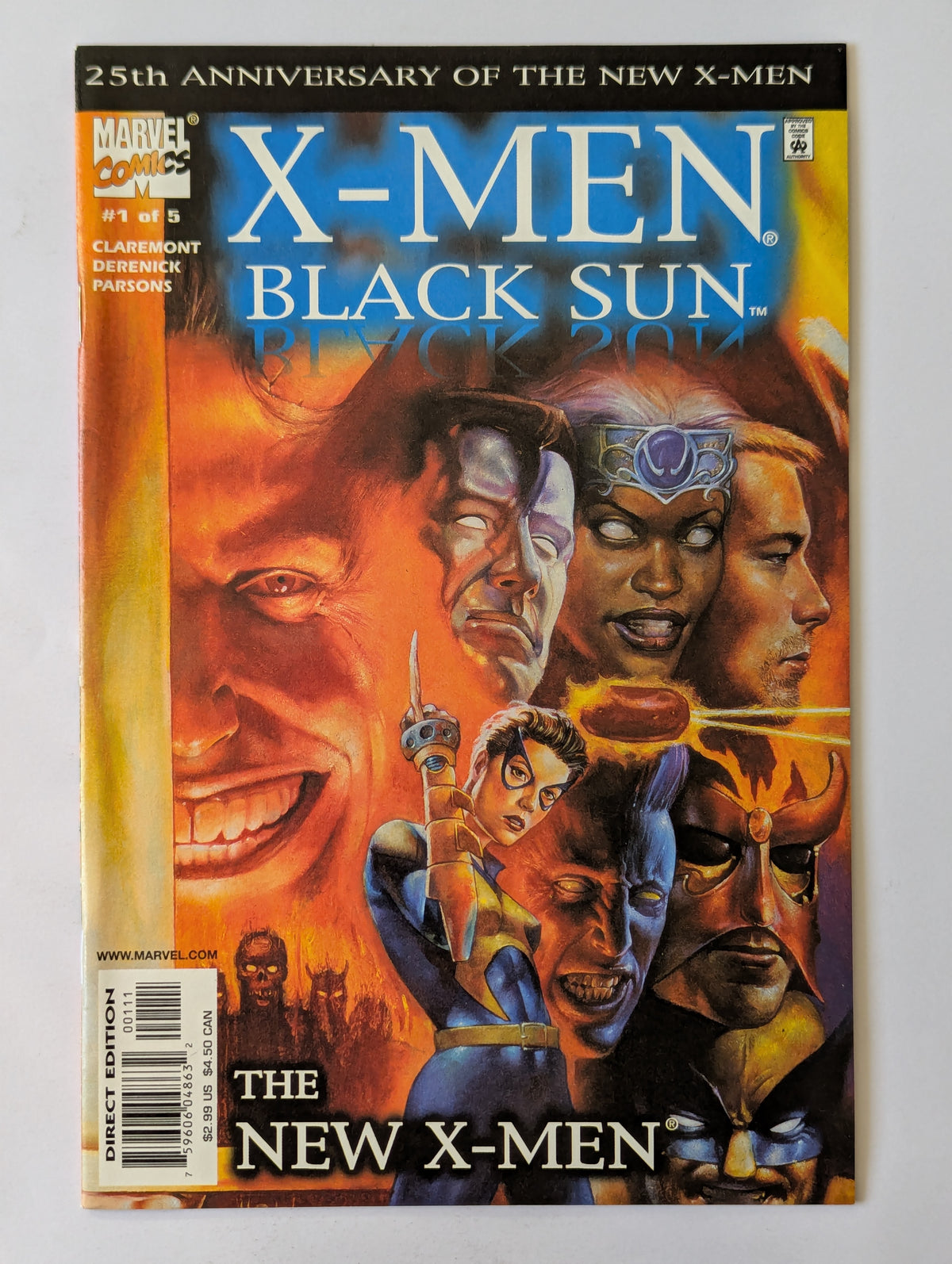 X-Men: Black Sun #1-5 (2000 Limited Series) Complete Set