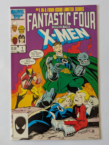 Fantastic Four versus the X-Men #1-4 (1987 Limited Series) Complete Set