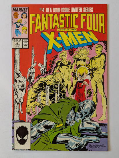 Fantastic Four versus the X-Men #1-4 (1987 Limited Series) Complete Set