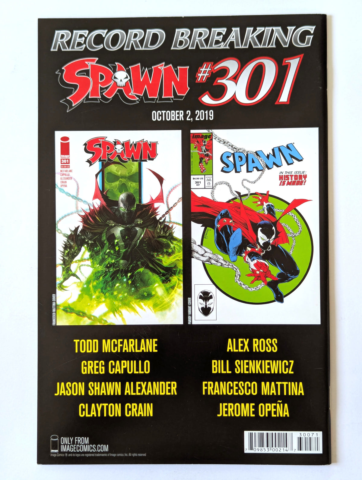 Spawn #300 (1992 Series) - J. Scott Campbell Variant