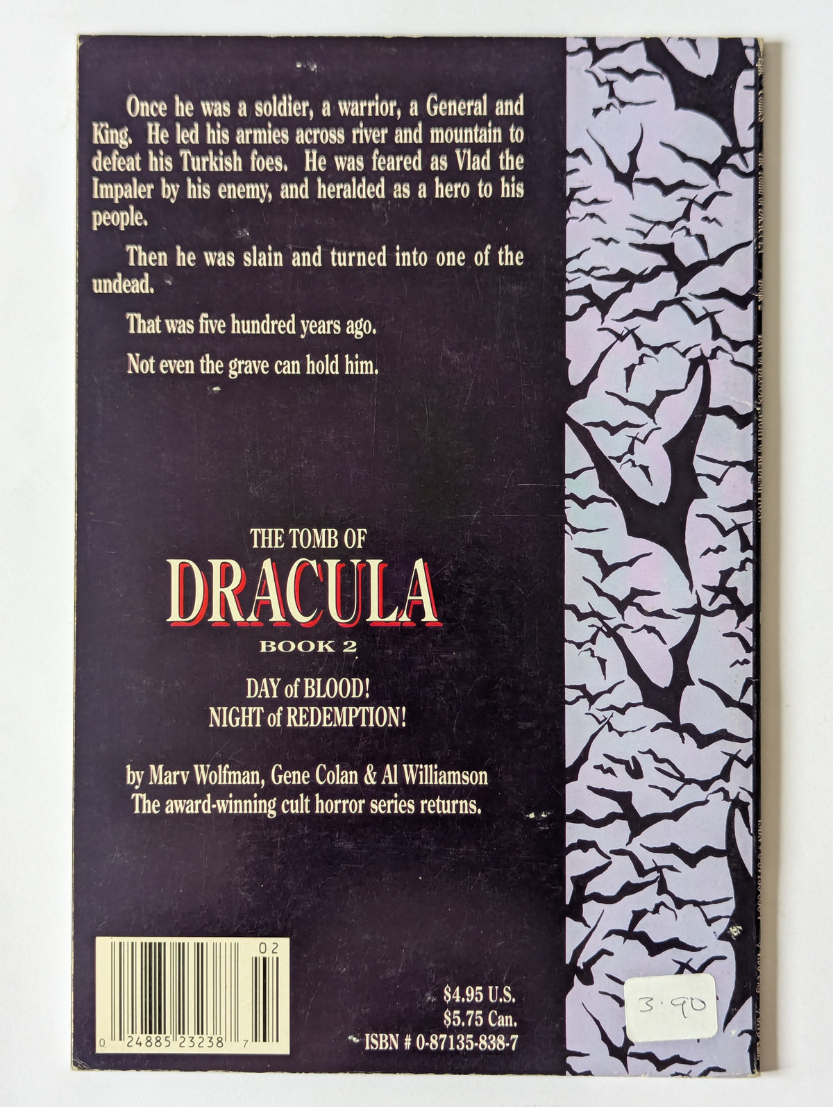 Tomb of Dracula: Day of Blood! Night of Redemption! #2 (1991 Limited Series)