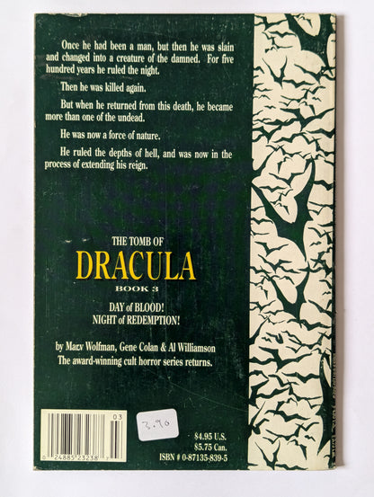 Tomb of Dracula: Day of Blood! Night of Redemption! #3 (1991 Limited Series)