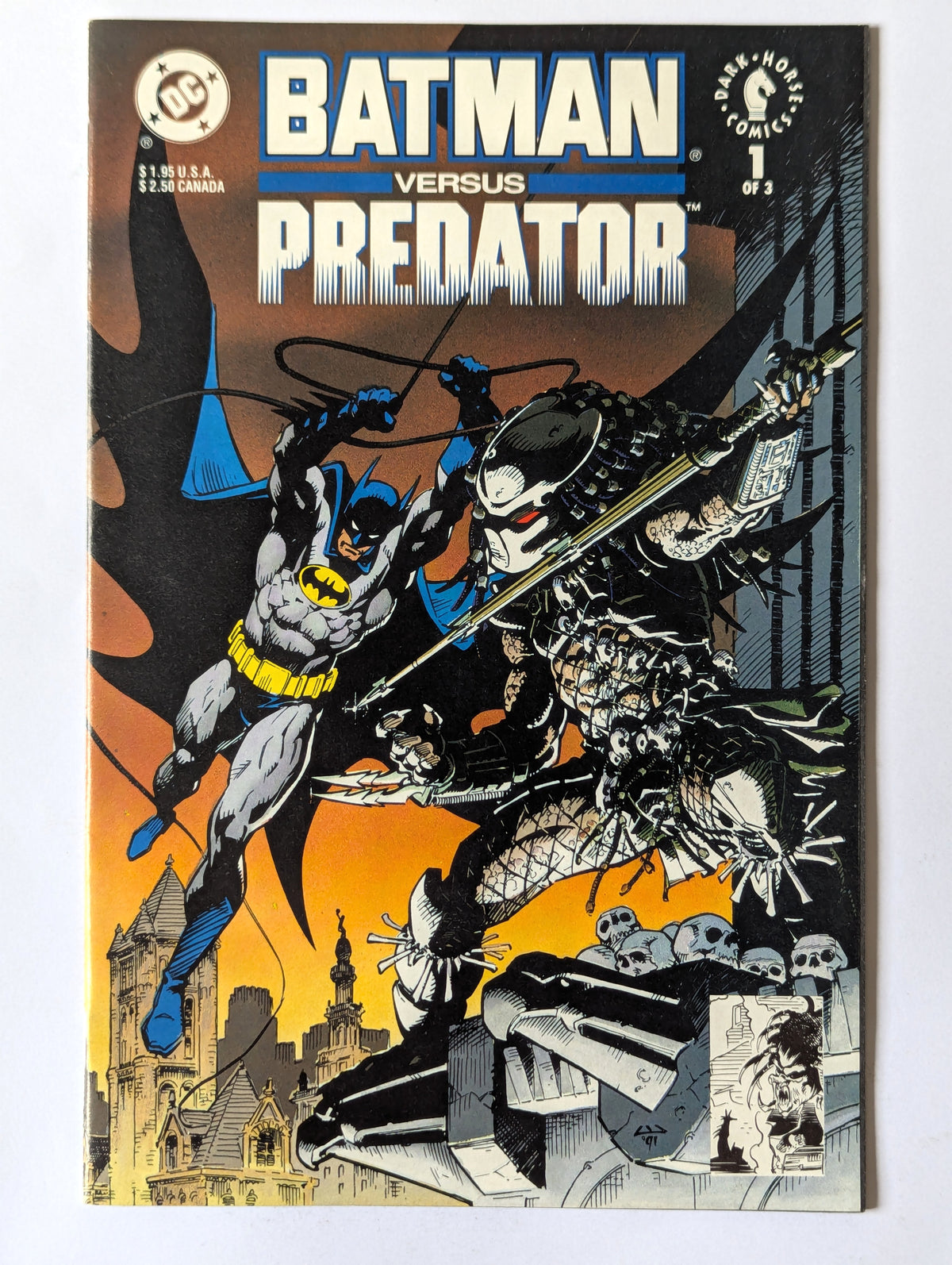 Batman versus Predator #1-3 (1991 Limited Series) Complete Set