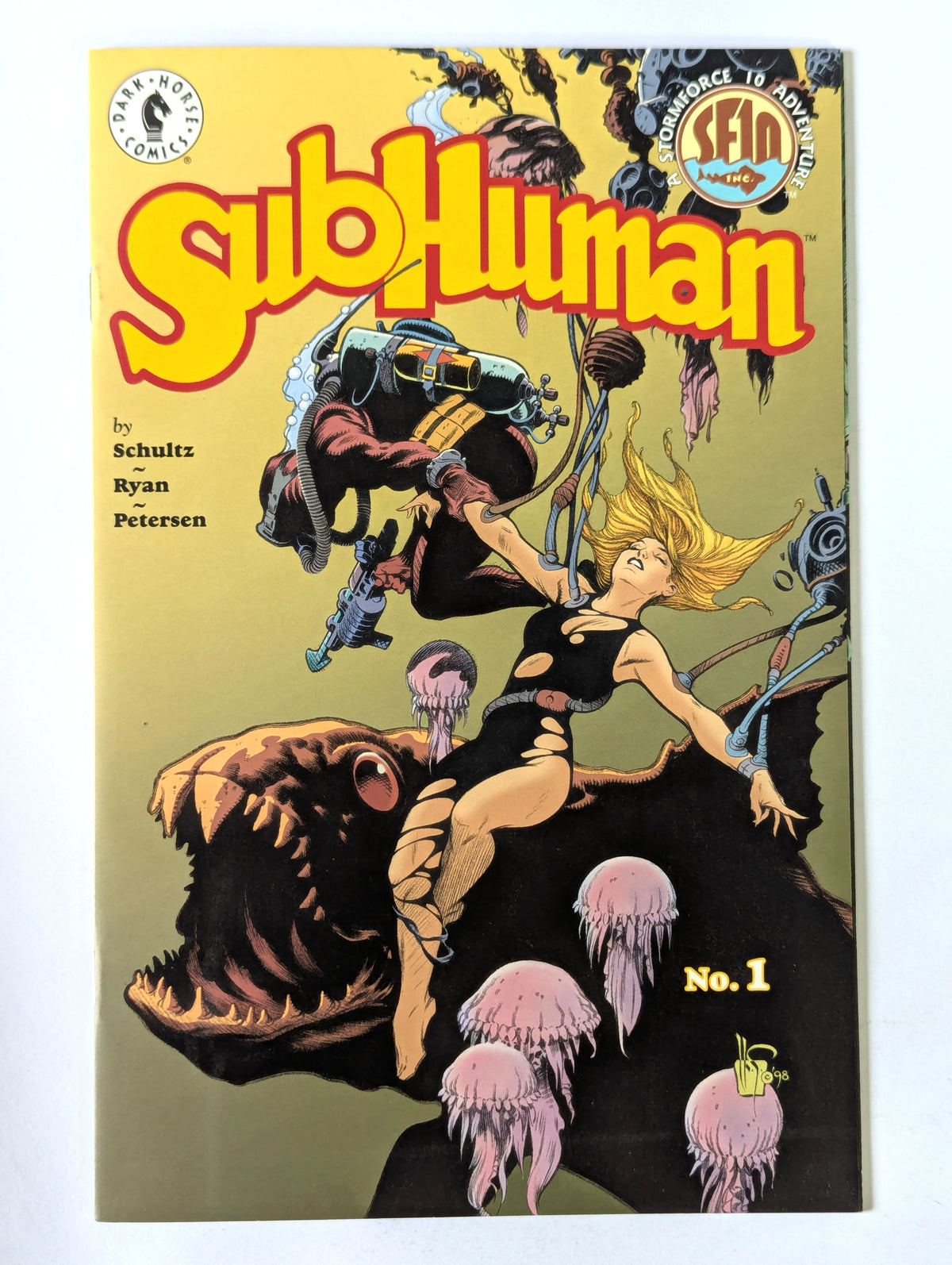 Subhuman #1-4 (1998 Limited Series) Complete Set