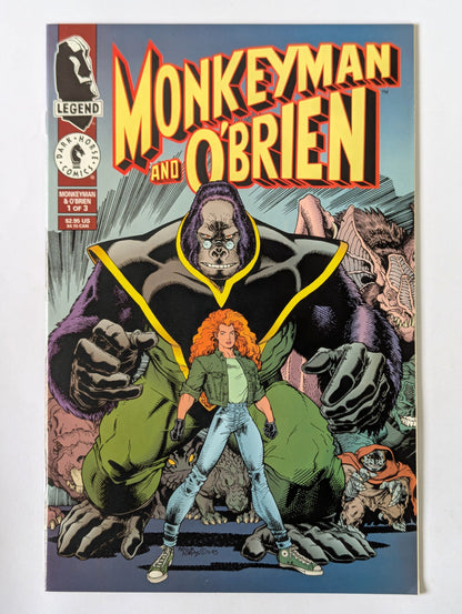 Monkeyman O'Brien #1-3 (1996 Limited Series) Complete Set