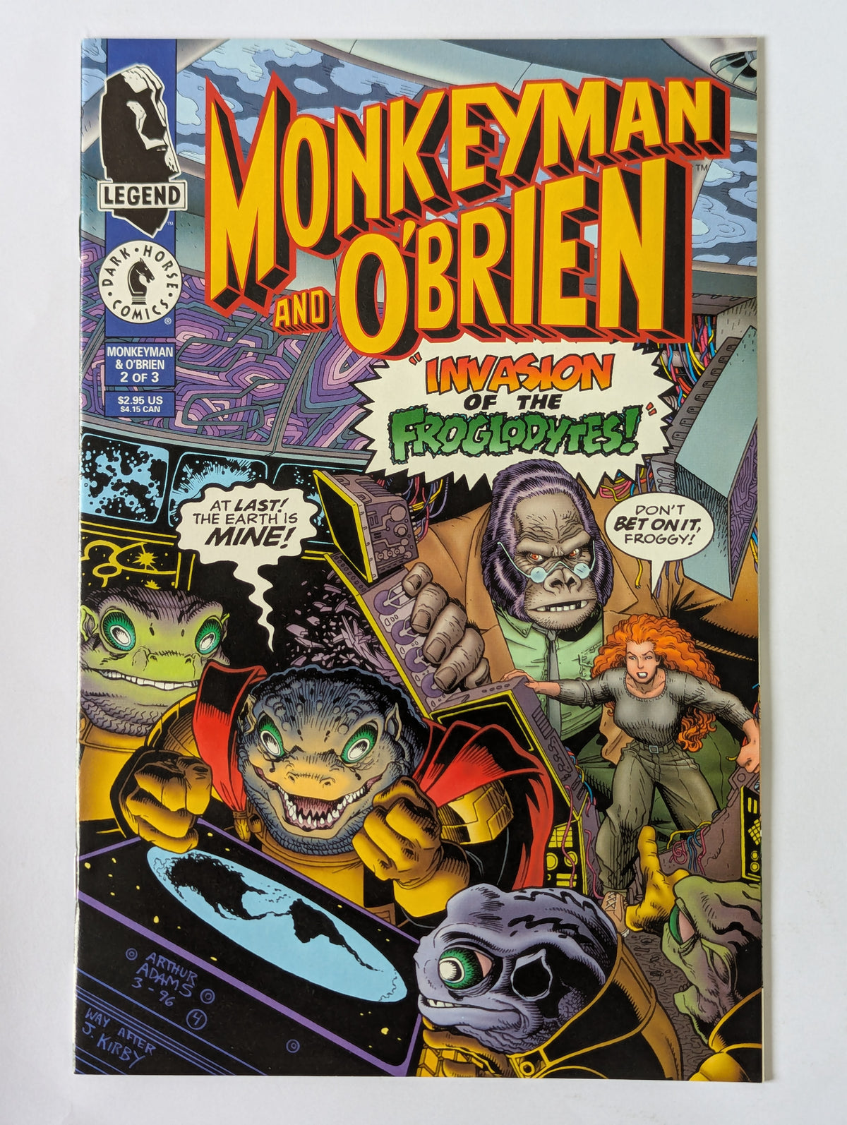 Monkeyman O'Brien #1-3 (1996 Limited Series) Complete Set