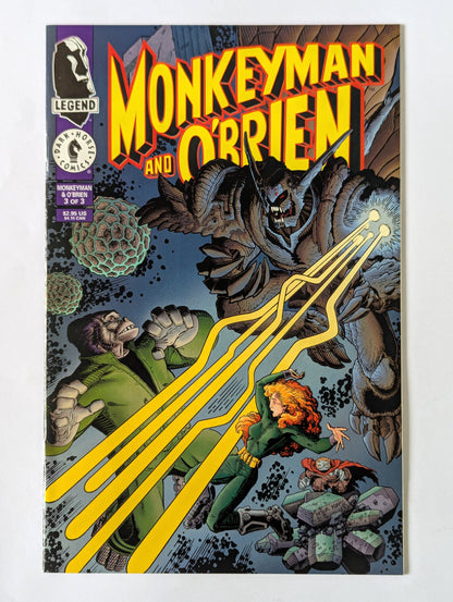 Monkeyman O'Brien #1-3 (1996 Limited Series) Complete Set