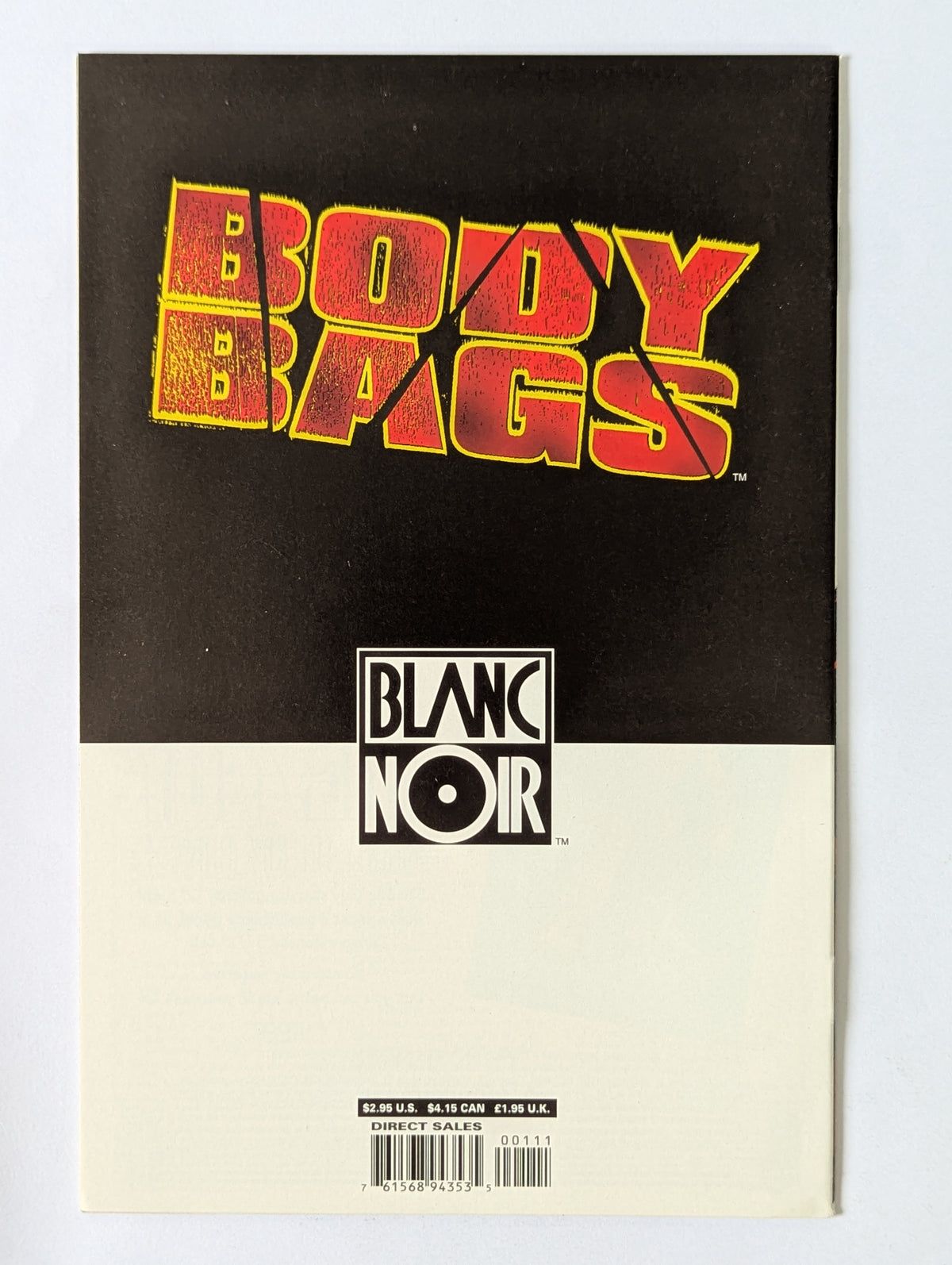 Body Bags #1-4 (1996 Limited Series) Complete Set