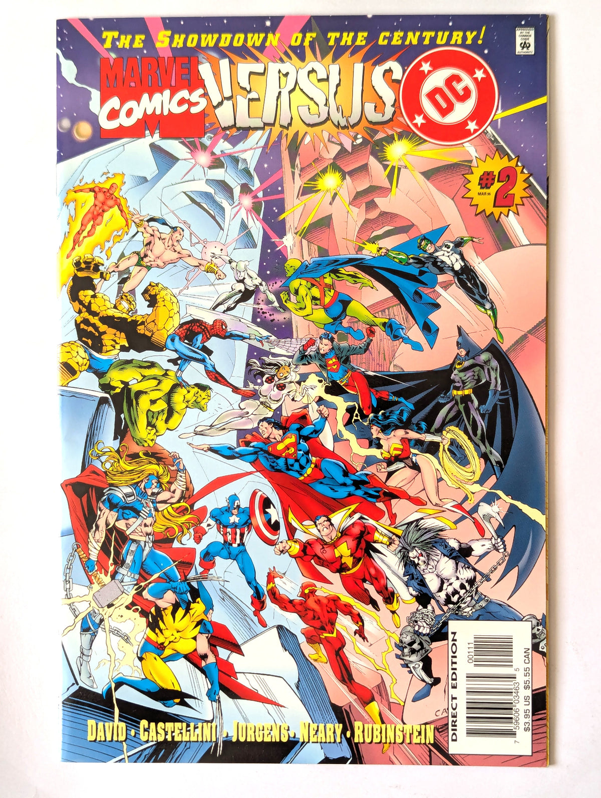 DC Versus Marvel Comics #1-4 + Preview (1995 Limited Series) Complete Set