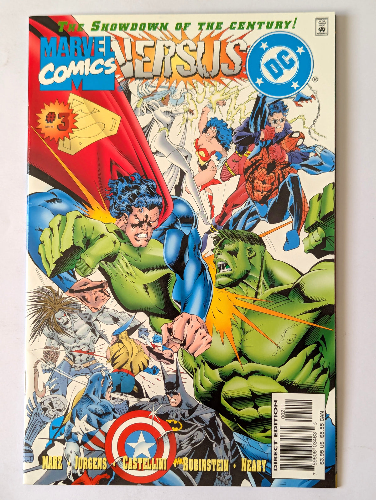 DC Versus Marvel Comics #1-4 + Preview (1995 Limited Series) Complete Set