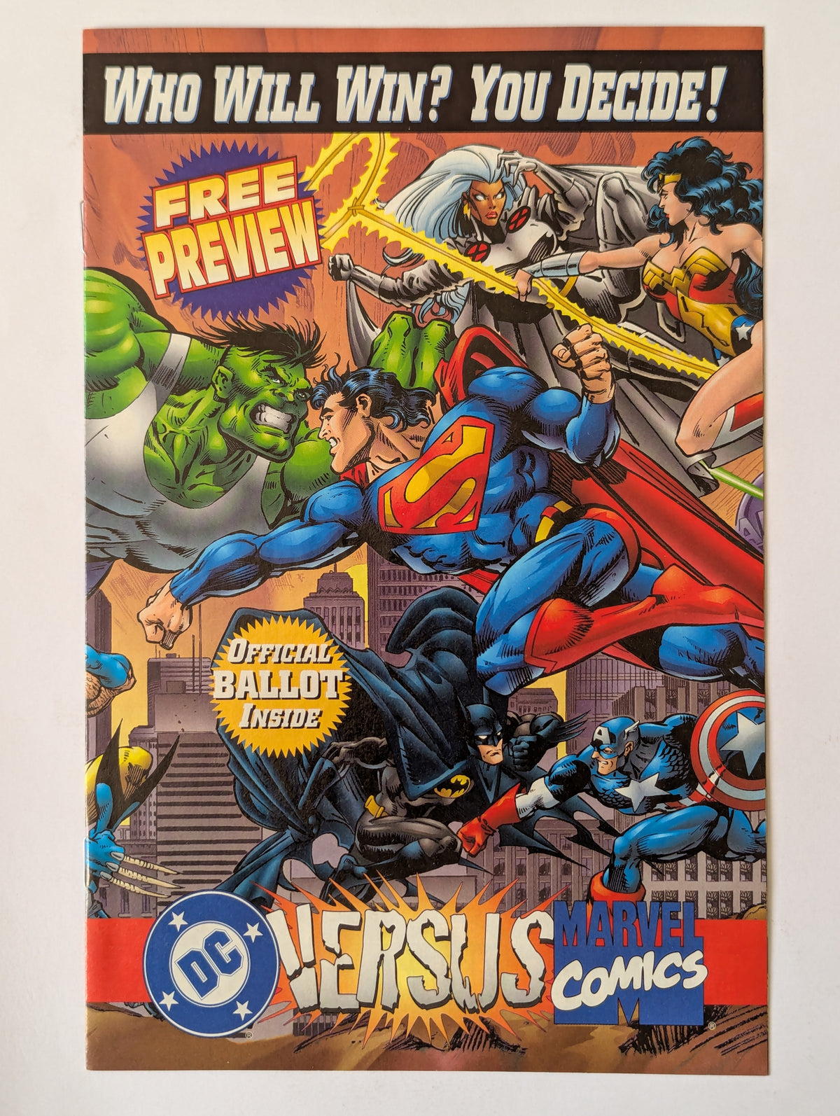 DC Versus Marvel Comics #1-4 + Preview (1995 Limited Series) Complete Set