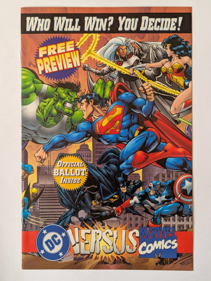 DC Versus Marvel Comics #1-4 + Preview (1995 Limited Series) Complete Set