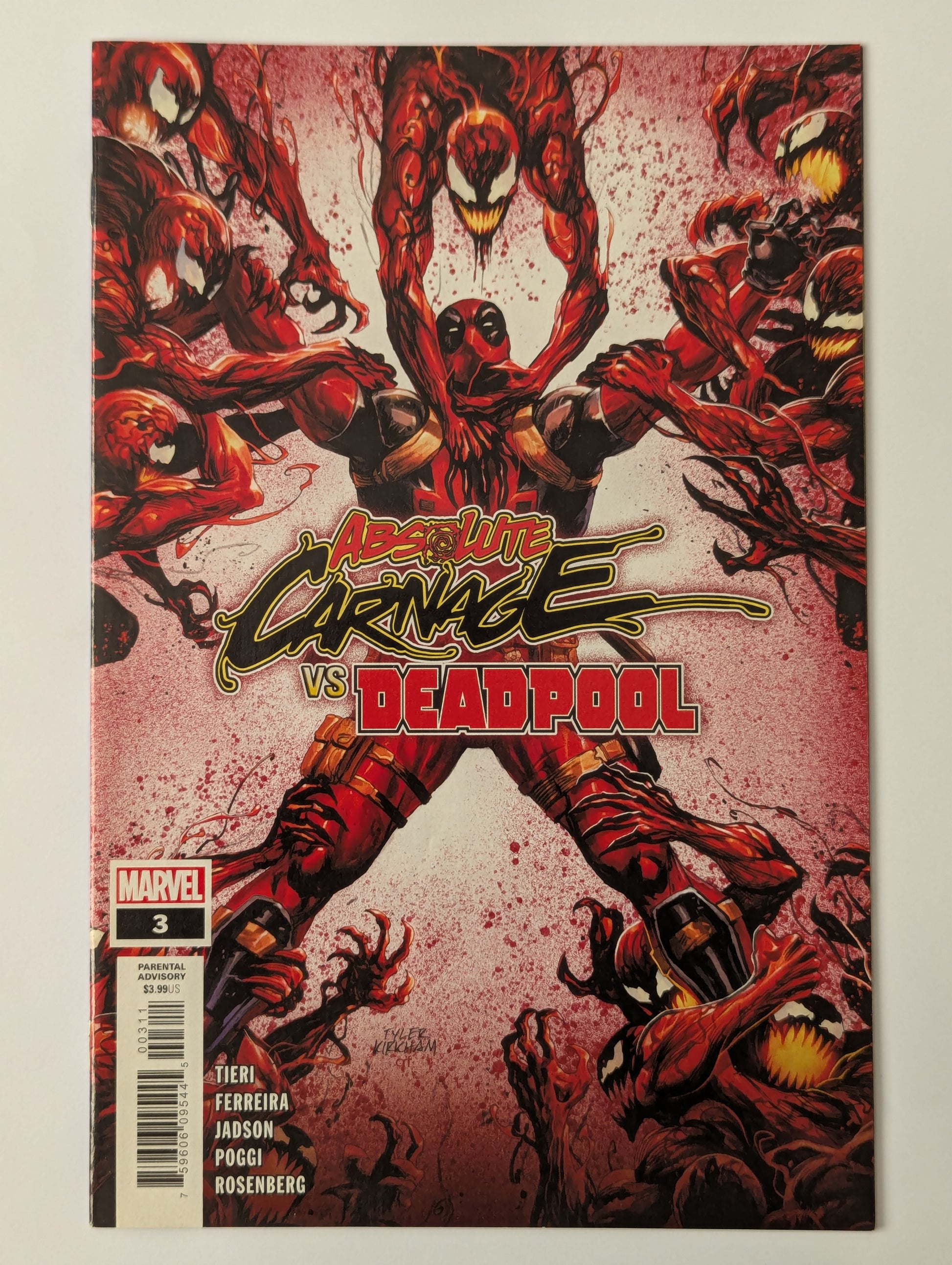 Absolute Carnage vs Deadpool #3 Marvel Comic Book