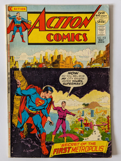 Action Comics #412 DC Comic Book