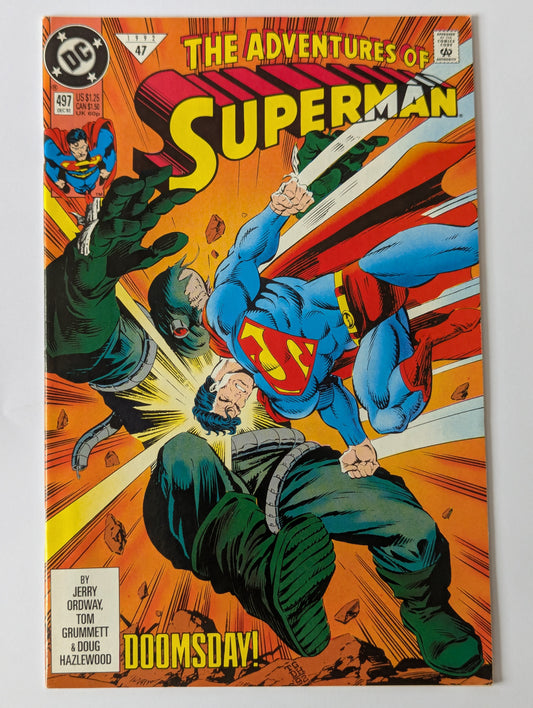 Adventures of Superman #497 DC Comic Book