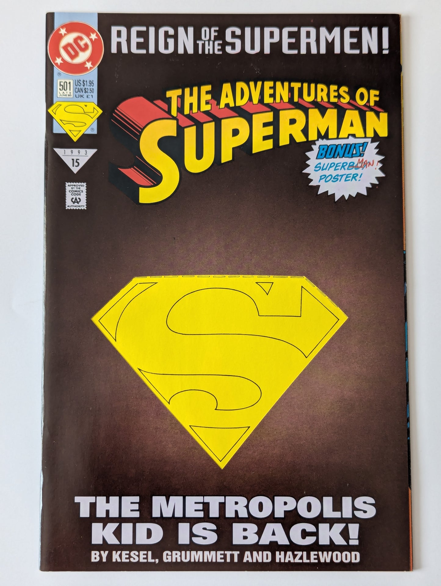 Adventures of Superman #501 DC Comic Book