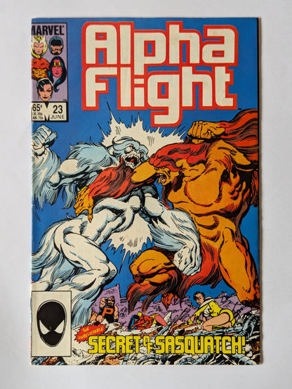 Alpha Flight #23 Marvel Comic Book