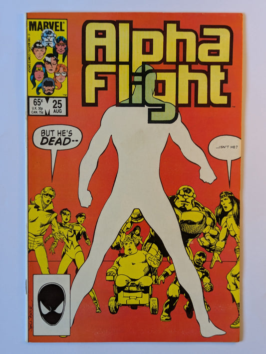 Alpha Flight #25 Marvel Comic Book