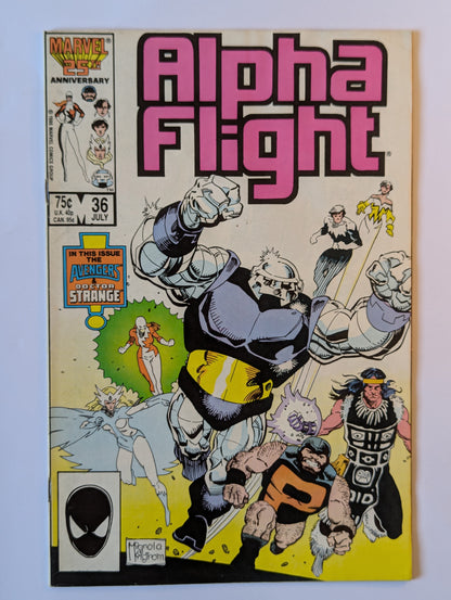 Alpha Flight #36 Marvel Comic Book