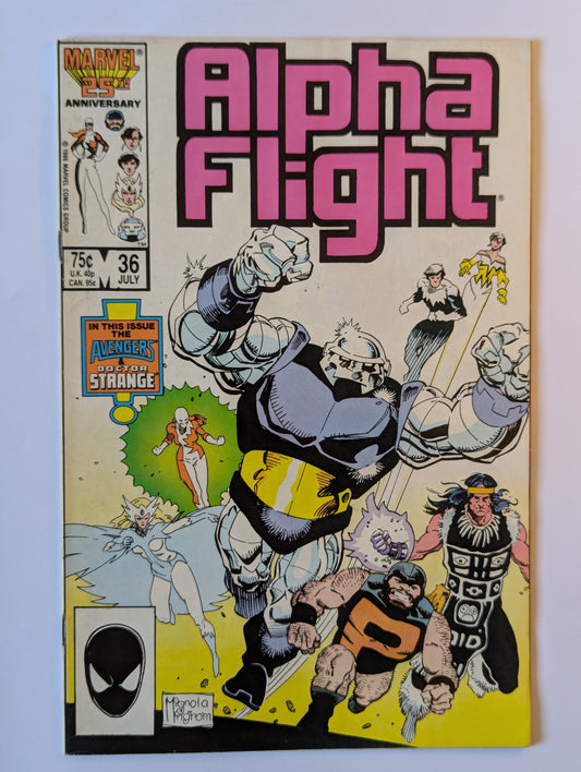 Alpha Flight #36 Marvel Comic Book
