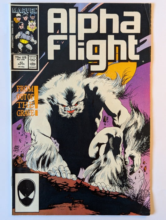 Alpha Flight #45 Marvel Comic Book