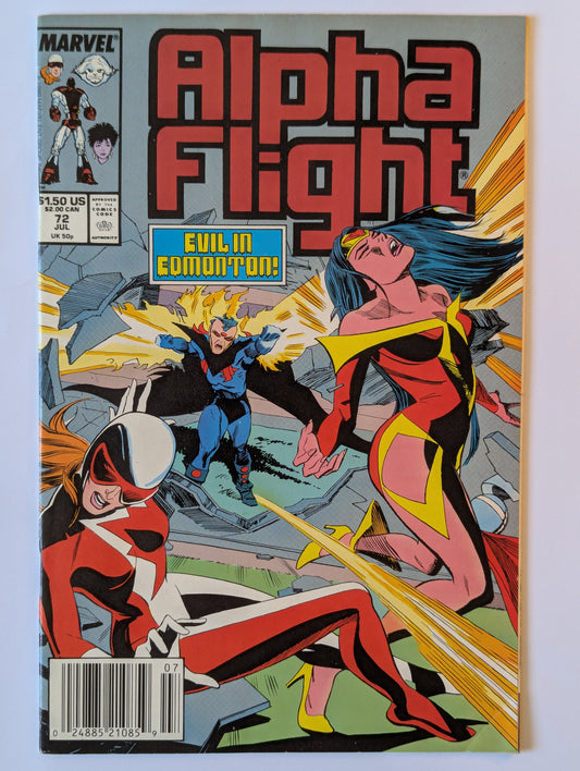 Alpha Flight #72 Marvel Comic Book