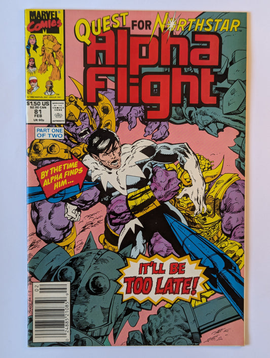 Alpha Flight #81 Marvel Comic Book