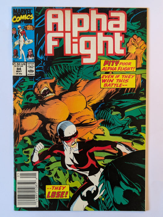Alpha Flight #84 Marvel Comic Book