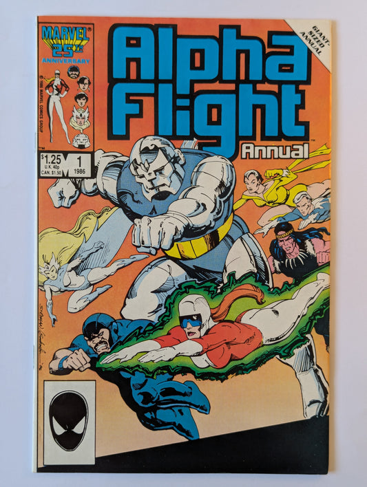 Alpha Flight Annual #1 Marvel Comic Book