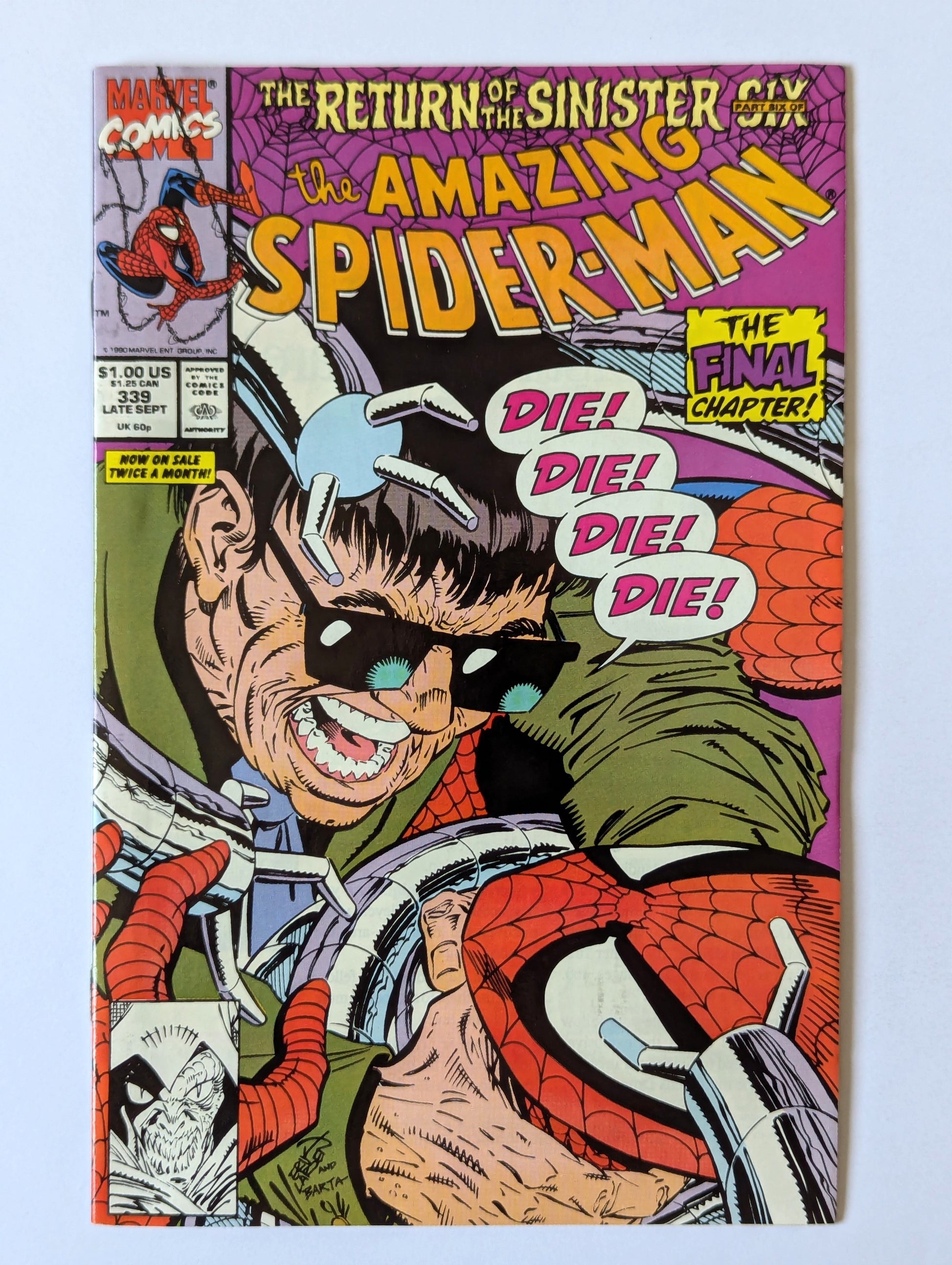 Amazing Spider-Man #339 Marvel Comic Book