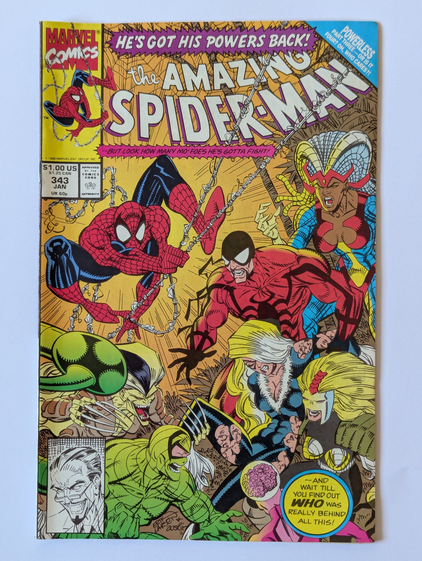 Amazing Spider-Man #343 Marvel Comic Book