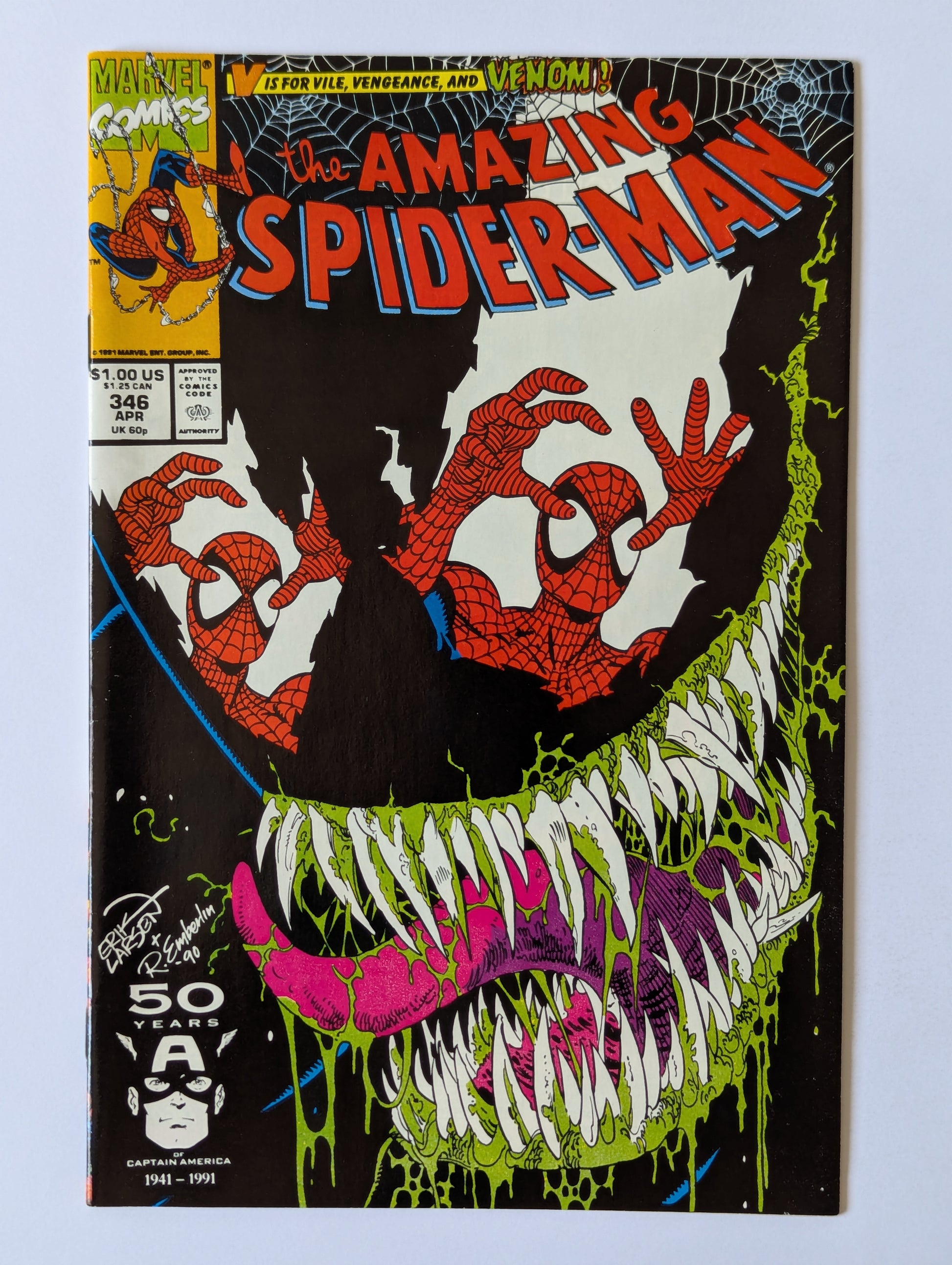 Amazing Spider-Man #346 Marvel Comic Book