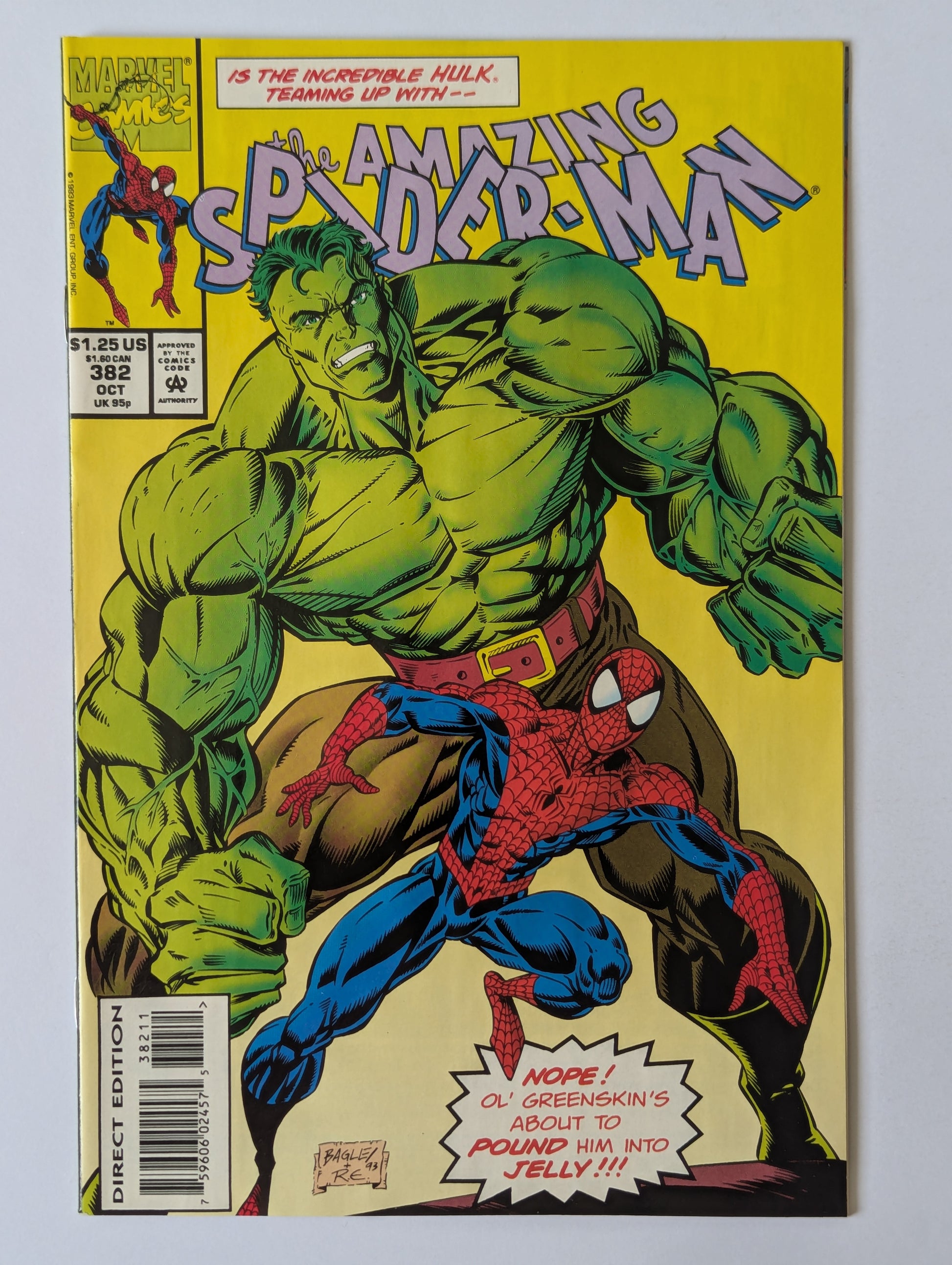 Amazing Spider-Man #382 Marvel Comic Book