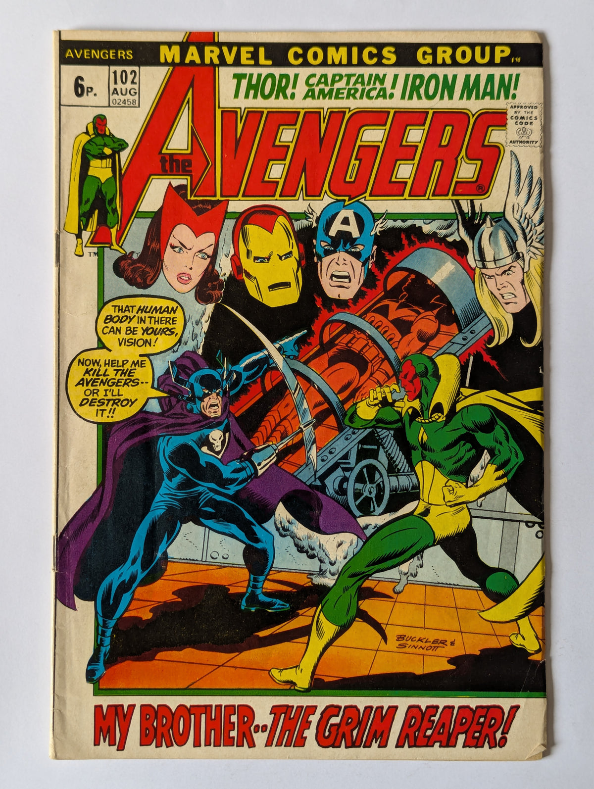 Avengers #102 Marvel Comic Book