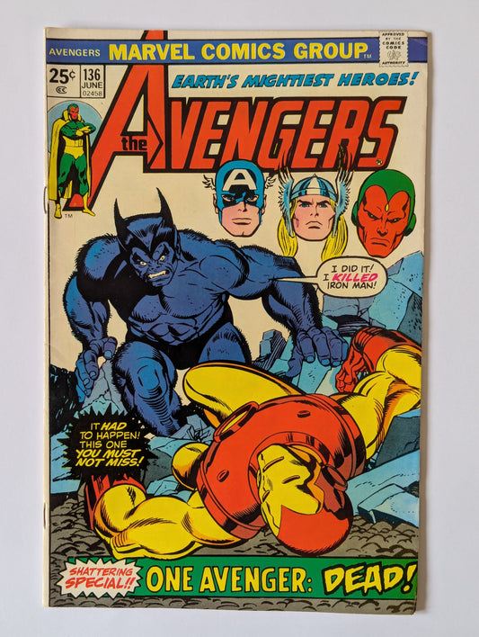 Avengers #136 Marvel Comic Book