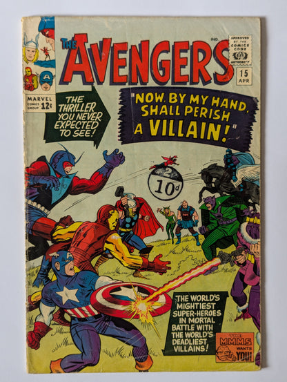 Avengers #15 Marvel Comic Book