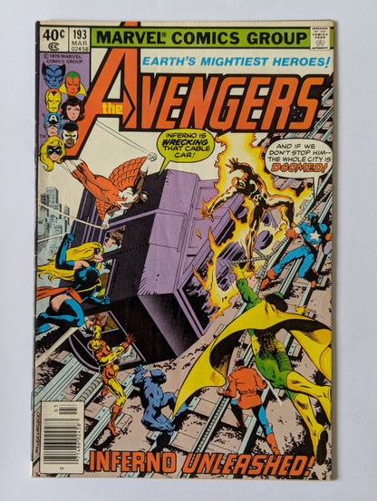Avengers #193 Marvel Comic Book