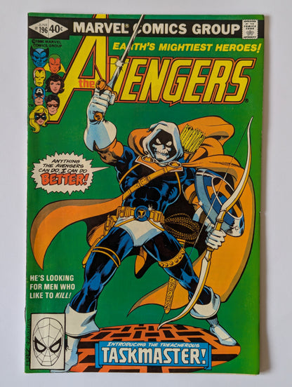 Avengers #196 Marvel Comic Book