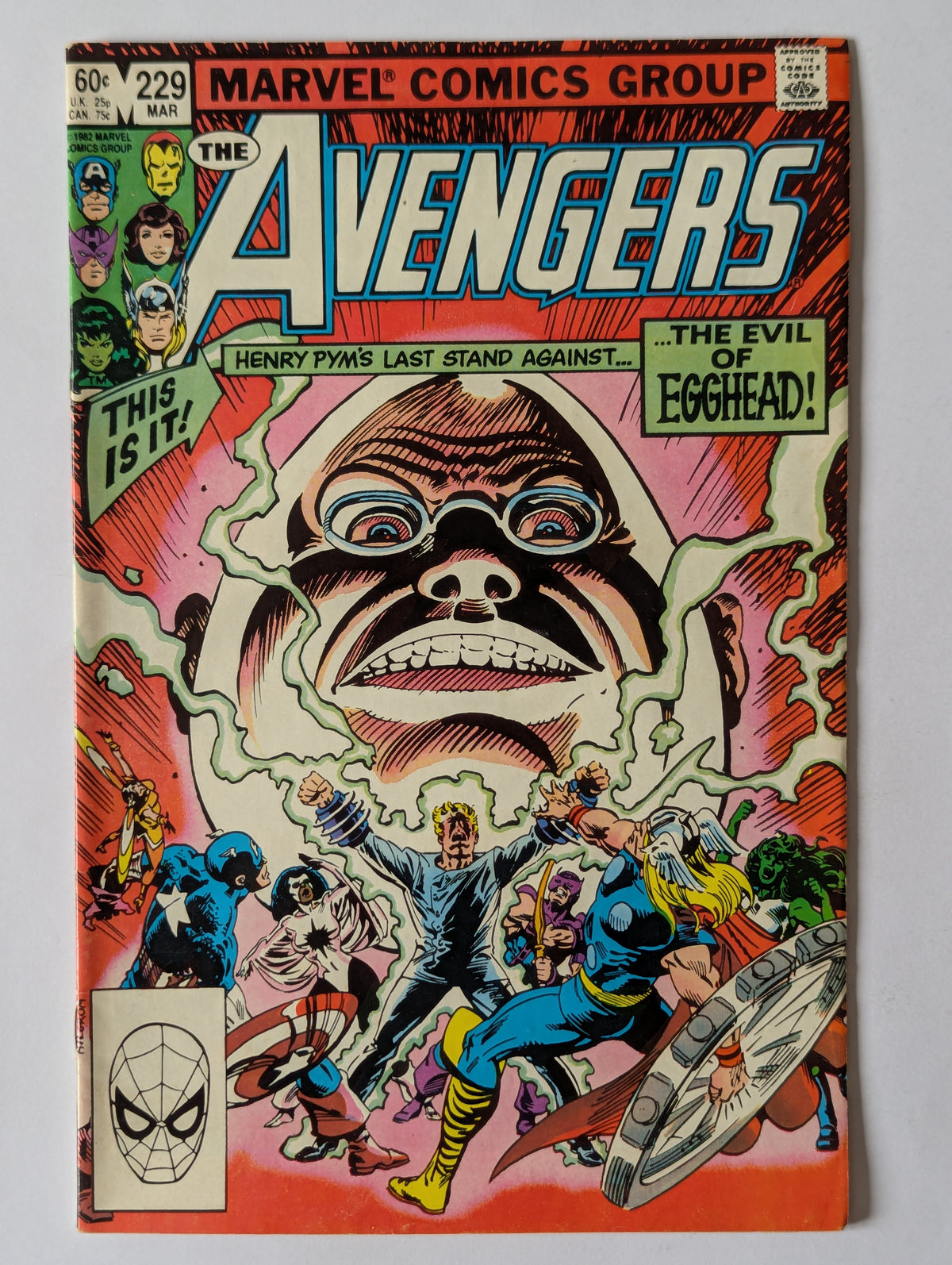 Avengers #229 Marvel Comic Book