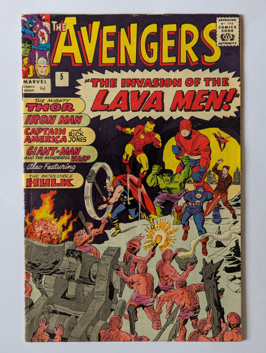 Avengers #5 Marvel Comic Book